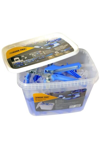 Solplant Set de nivelare si aliniere a placilor ceramice, cleste, 100 distant...