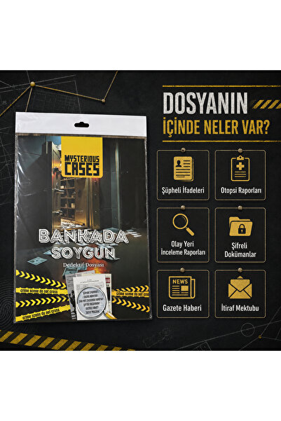 Banka Soygunu Davası – Banka Soygunu Dosyası Gizem ve Dedektiflik Oyunu