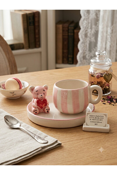 KESEN ZÜCCACİYE Ceramic 1 Piece Cup with Teddy Bear