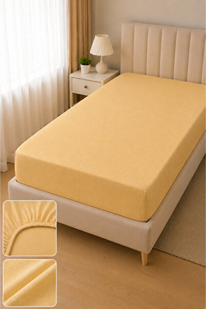 Generic Brand Single Size Fitted Sheet Corner Depth 20cm Without Pillowcase