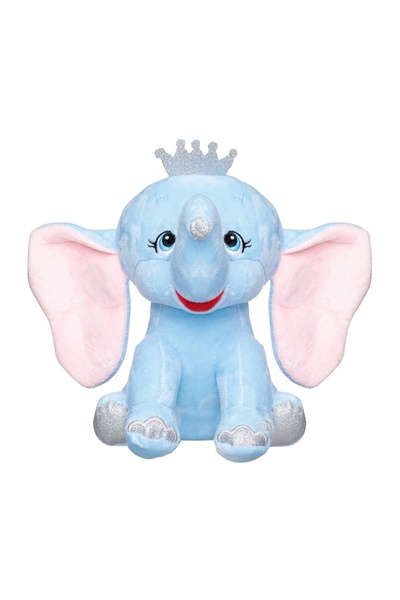 OEM Elefant de Plus Ciel cu Urechi Mari Glitter Argintiu Coroana 21cm, 21 cm ...