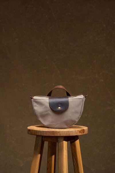 Semender Leather Goods Mumlu Kanvas Kadın El Omuz ve Çapraz Çanta El Yapımı M...