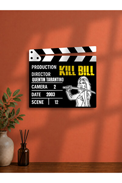 Duvar Dekoru / Klaket Tablo (Siyah) - Kill Bill (Bill'i Öldür) Versiyon 2