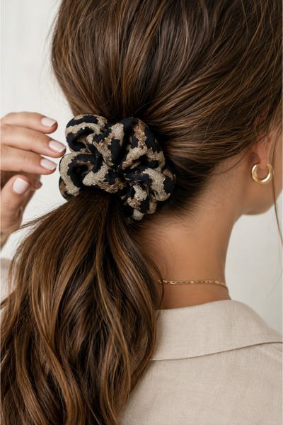 VıoShıne Women's Double Color Viscose Elastic Hair Clip Scrunchie