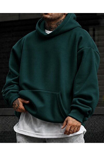 belissia Unisex Erkek/Kadın Renkli Pamuklu Oversize Sweatshirt