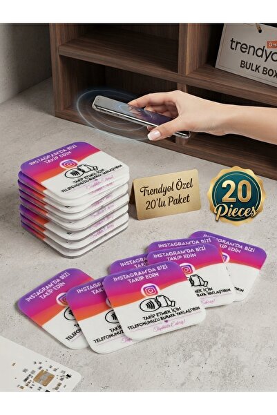 Özdağlar NFC İnstagram Takip Kartı (20 adetli set)