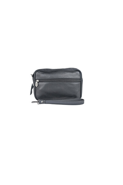 dukidasoturkiye Duki Daso Black Leather Look Zippered Portfolio and Handbag |...