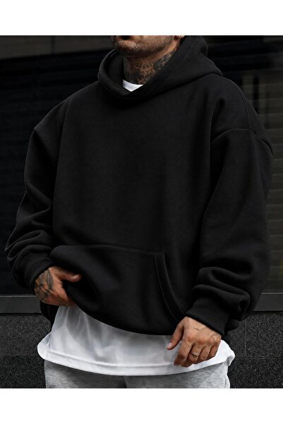belissia Unisex Erkek/Kadın Renkli Pamuklu Oversize Sweatshirt