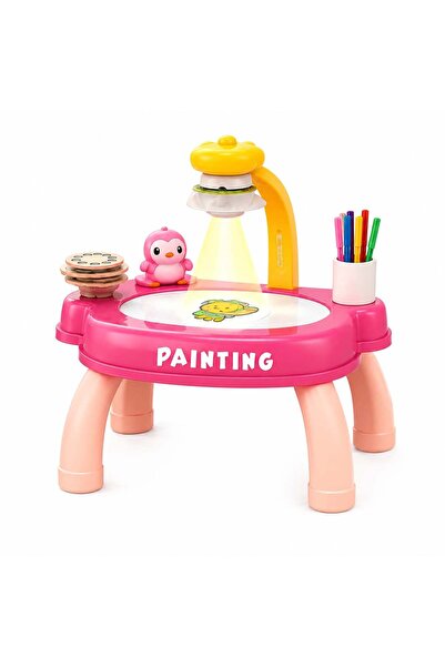 velve Children's drawing table with projector, Painting Projector, with marke...