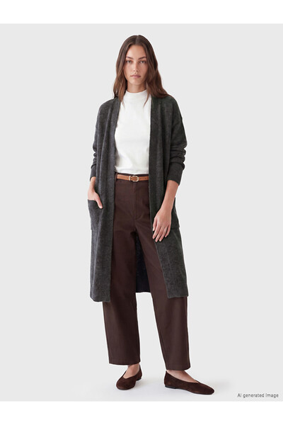 LC Waikiki Esvab • Modern & Distinctive Shawl Collar Women's Knitwear Cardigan