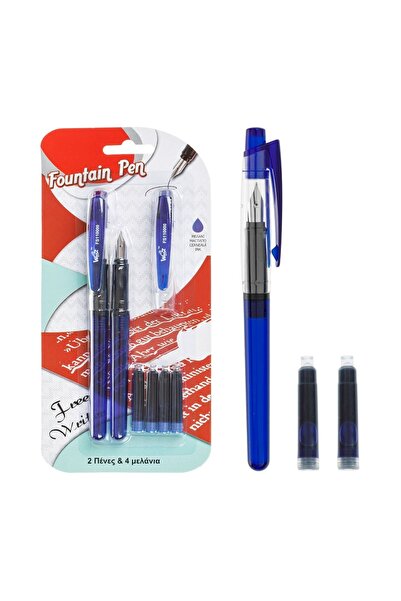 OEM Set rezerve cerneală pentru stilou, 2 bucăți, albastru – cerneală albastr...