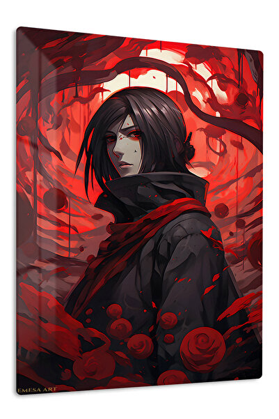 Emesa Art Itachi Uchiha Anime Metal Wall Art