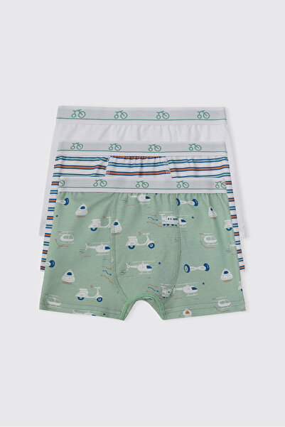 Panço Erkek Çocuk 3'lü Boxer Set