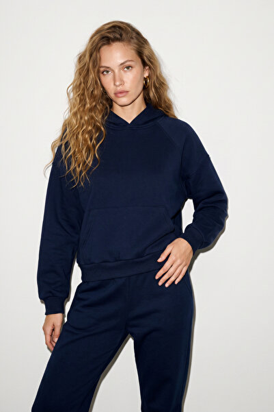 Runades Women's Cotton Hooded Sweatshirt Tracksuit Set Comfortable Casual Spo...