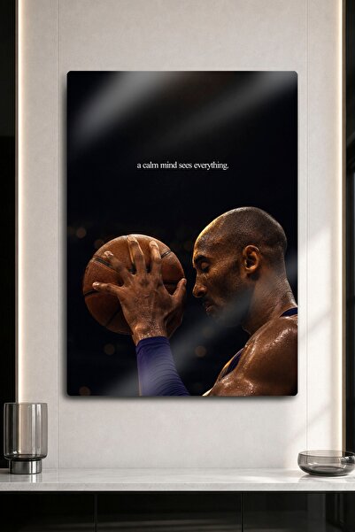 DekorHane Metal Sign - Kobe Bryant a Calm Mind Basketball Player Mamba Mental...