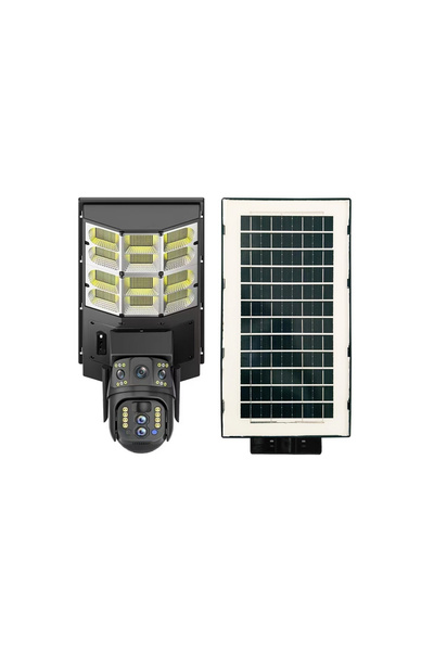 Universal Avenir AV-SL401X 4mp 2 Kameralı 10x Optik Zoom 4g Sim Kartlı Solar Panelli Sokak Lambası Orta Boy