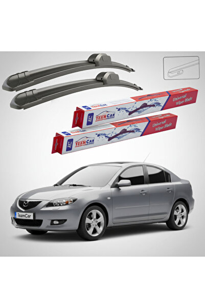 TEAMCAR Υαλοκαθαριστήρες Παρμπρίζ Mazda 3 BK Sedan 2003-2006 Εμπρόσθιο Σετ Επ...