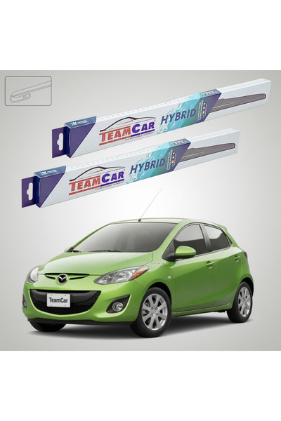 TEAMCAR Чистачки Мазда 2 ДЕ Фейслифт 2010-2014 5 врати |   Преден хибриден ко...