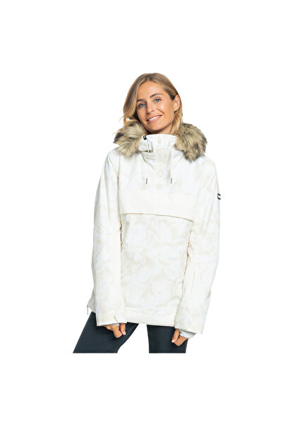 Roxy Shelter Kadın Beyaz Snowboard Ceketi KADIN SNOWBOARD CEKETİ ERJTJ03452