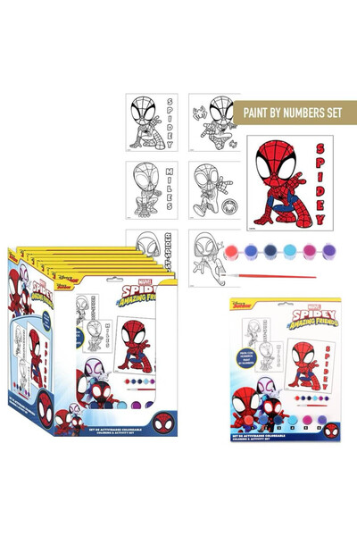 SPIDERMAN Set de colorat după numere Spidey