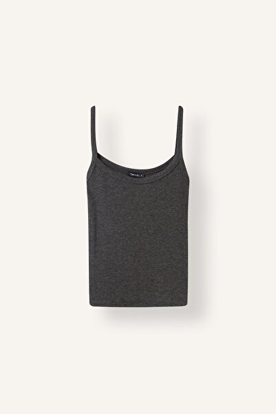 DeFacto Fitted U-Neck Ribbed Camisole Undershirt I2410Ax26Au