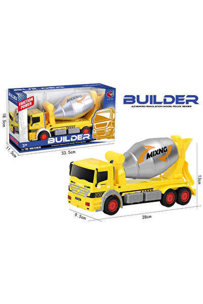 NO BRAND Camion betonieră mecanic pentru copii 33 cm, în cutie