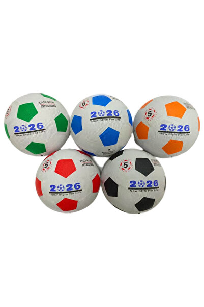 NO BRAND Minge de fotbal din cauciuc Striker - Negru