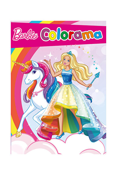 Barbie Carte de colorat Colorama 48 pagini, 2 modele cu unicorn
