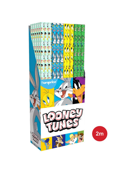 Warner Bros Hârtie de ambalaj Looney Tunes 70 x 200 cm - Albastru deschis
