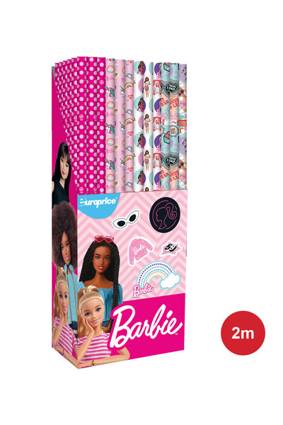 Barbie Hârtie de ambalat cadouri , 70 x 200 cm Buline