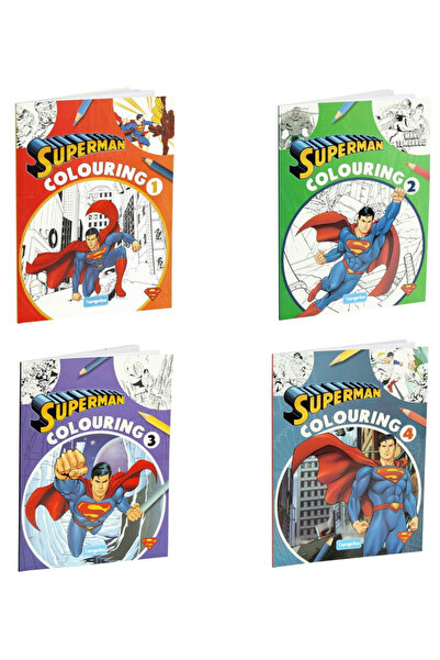 Superman Carte de colorat 32 pagini, 4 modele