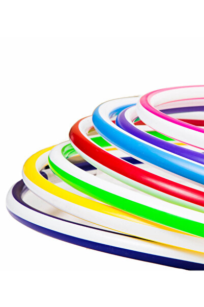 Bamsic Cerc hula hoop pentru copii Bamsic, dungi late, 75 cm