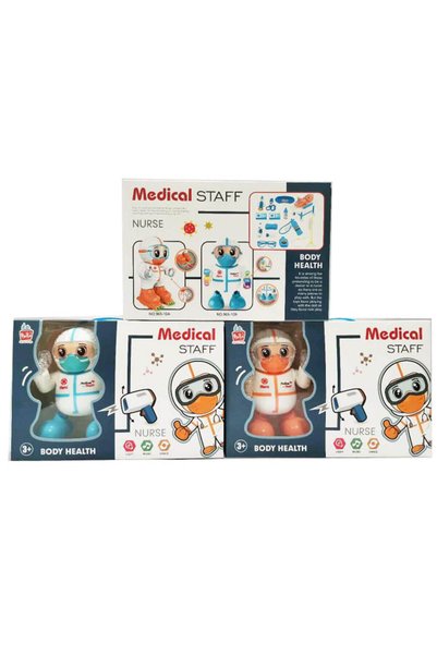 NO BRAND Robot doctor muzical pentru copii, în cutie - Portocaliu