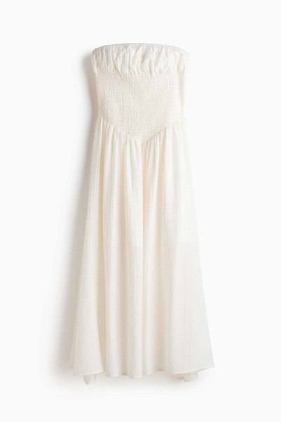 H&M Smocked bandeau dress
