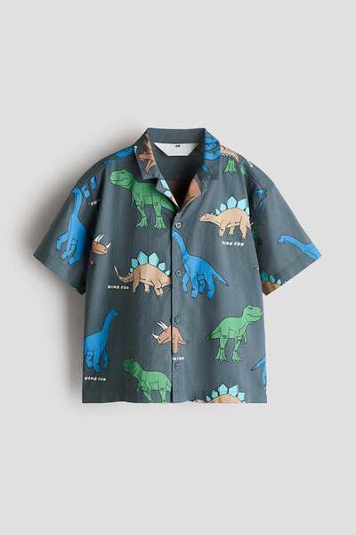 H&M Printed cotton resort shirt