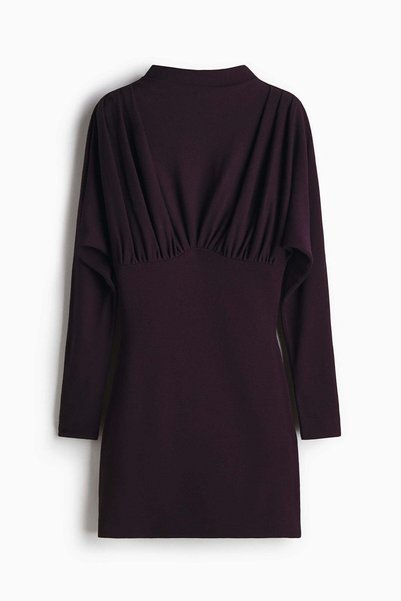 H&M Gathered turtleneck dress
