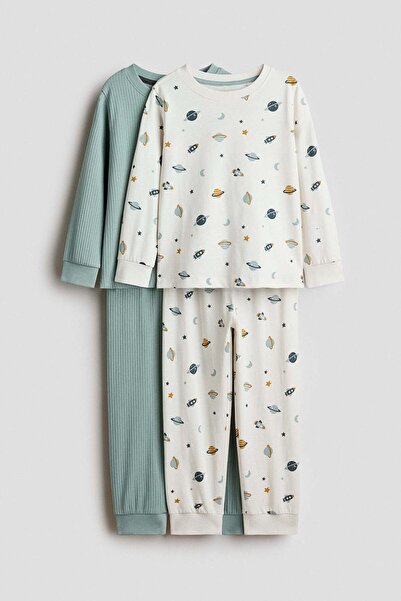 H&M 2-pack printed cotton pyjamas