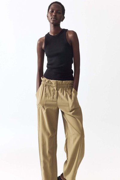 H&M Barrel paper bag trousers
