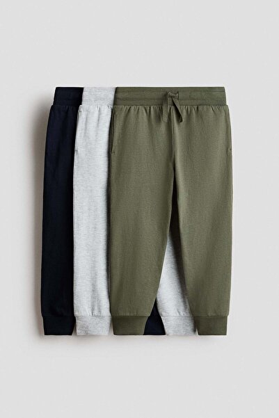 H&M 3-pack cotton joggers