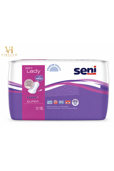Seni Lady Super – Absorbante pentru incontinență, 15 bucăți