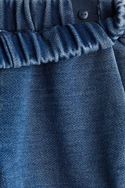 H&M Denim-look cotton joggers