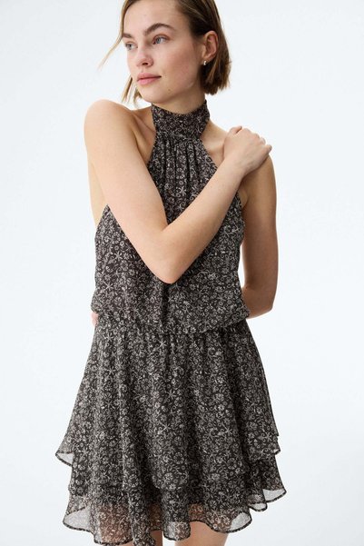 H&M Chiffon halterneck dress
