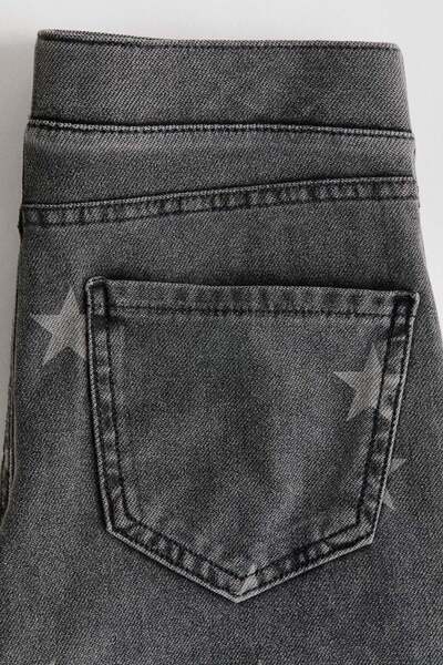 H&M Denim-look wide-leg jeggings