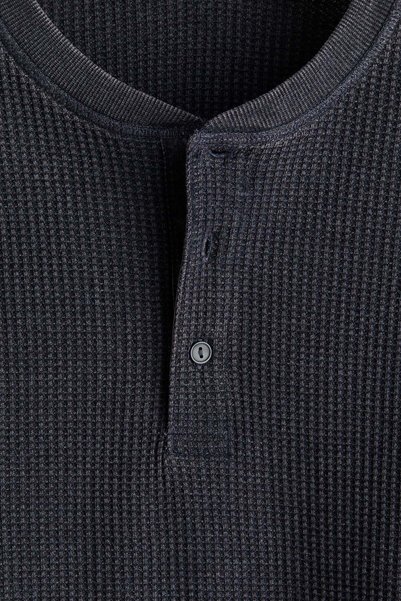 H&M Regular Fit Waffled henley top