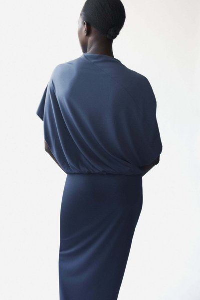 H&M Draped asymmetric dress
