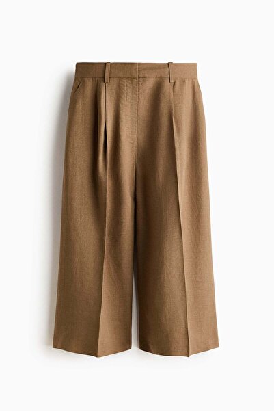 H&M Tailored linen-blend culottes