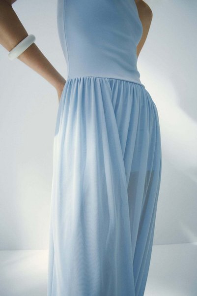 H&M Bubble-hem bandeau dress