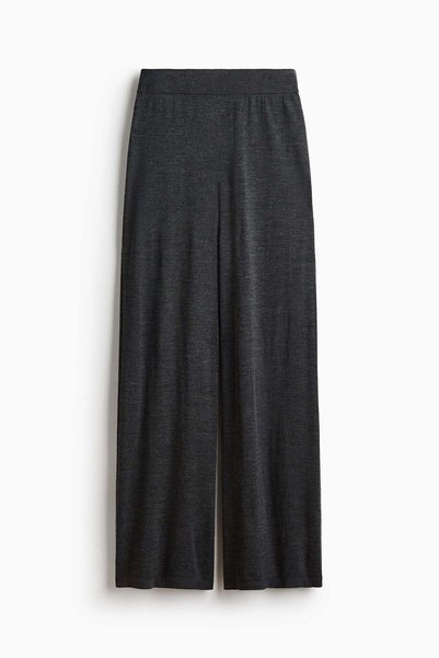 H&M Fine-knit merino wool trousers