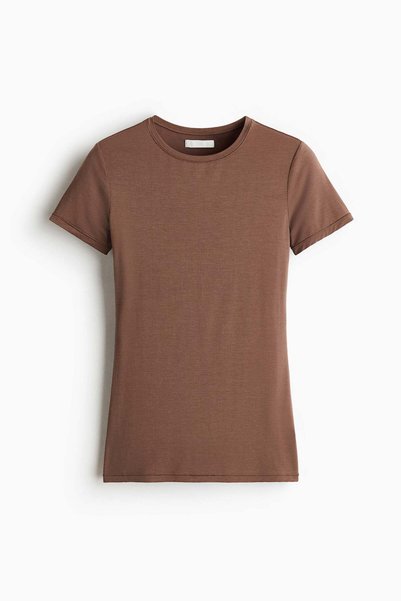 H&M Fitted stretch T-shirt