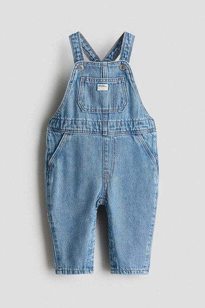 H&M Cotton denim dungarees
